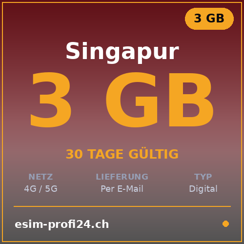 eSIM Singapore – 3 GB / 30 giorni