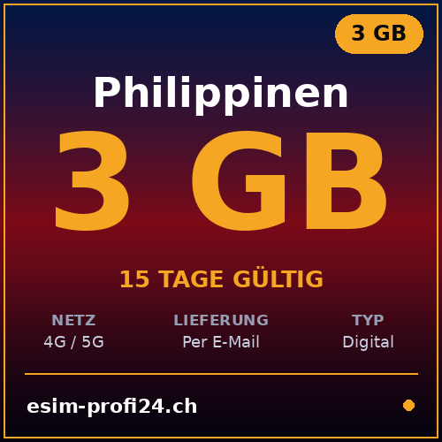 eSIM Philippines – 3 GB / 15 days