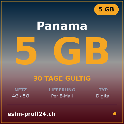 eSIM Panama – 5 GB / 30 giorni