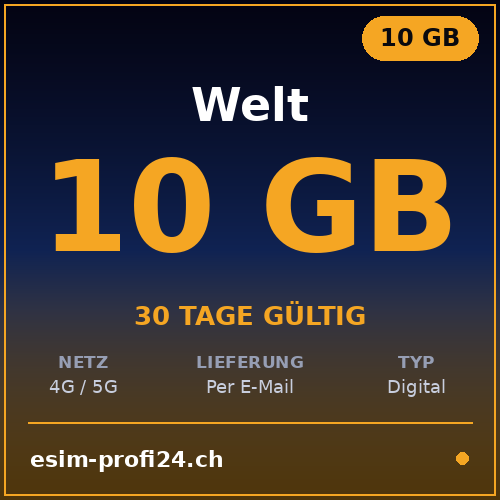 eSIM Mondo – 10 GB / 30 giorni